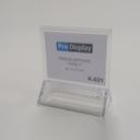 Display K-021, Porte Affiche Type Y Double Face 100 x 80 mm Transparent
