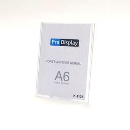 Display K-1127, Porte Affiche mural A6 14.8 x 10.5 cm Transparent