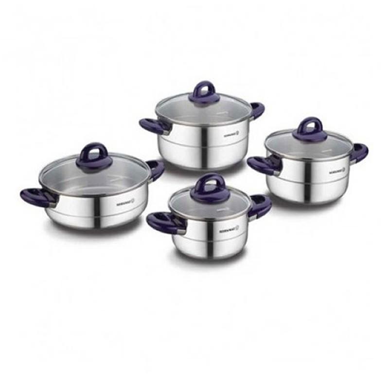 Korkmaz Hera en inox touches de mauve
