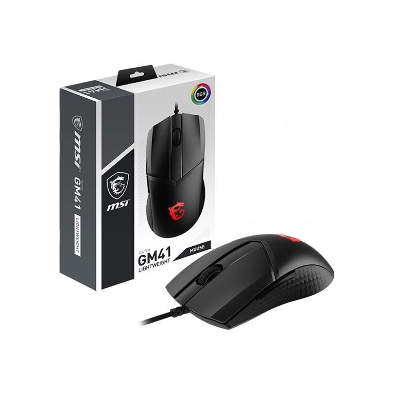 MSI CLUTCH GM41 Lightweight V2, Souris gaming Filaire LED RGB en