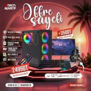AMD Full Setup OFFRE SAYEFI Ryzen 5 5600X PNY RTX 5050 DATO 3200MHz NVMe Ridata