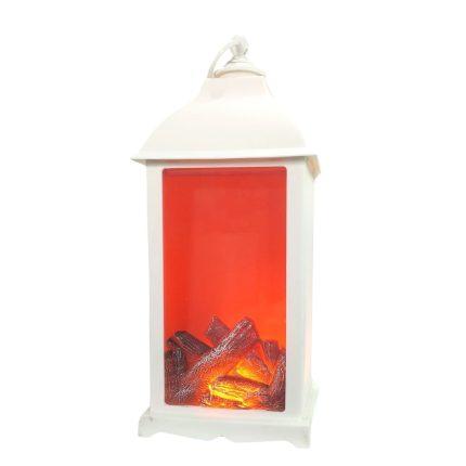 Lanterne de cheminée réaliste -À piles Effet de flamme lampe LED