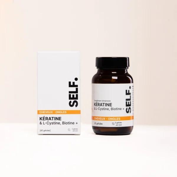 KERATINE & L-Cystine Biotine + 60 Gélules, SELF NUTRICARE