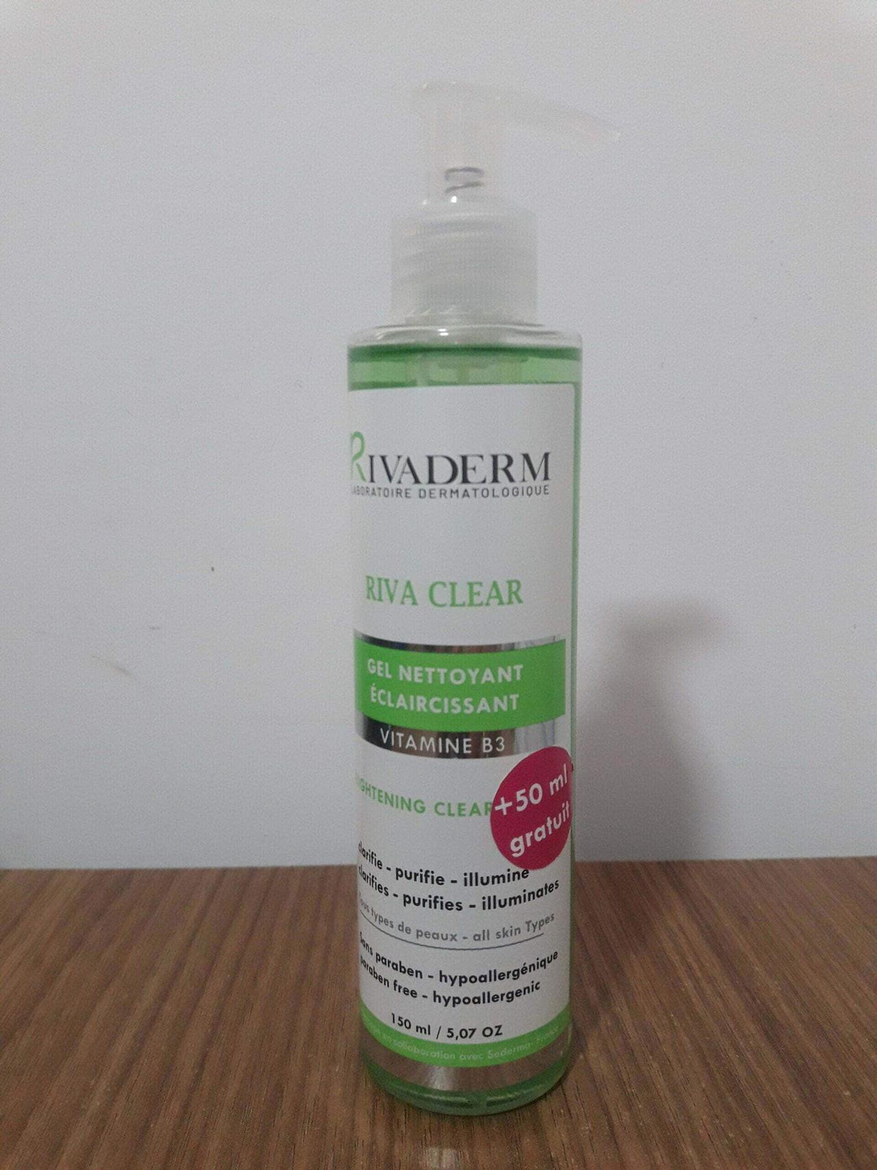 RIVA CLEAR gel nettoyant éclaircissant pompe