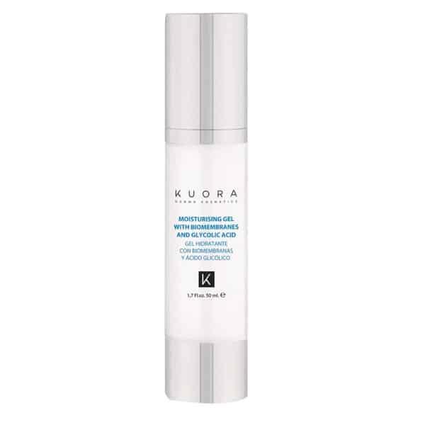 KUORA gel hydratant aux biomembranes a l’acide glycolique spf 10
