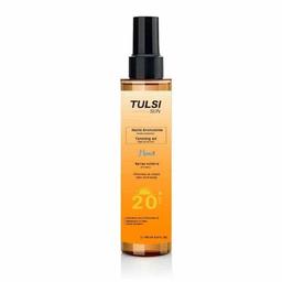 Tulsi huile bronzante solaire cheveux corps SPF20+