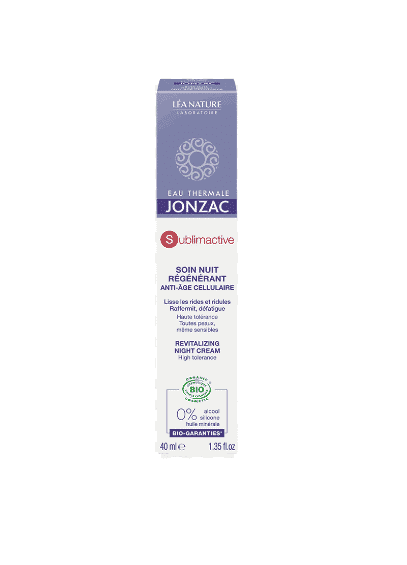JONZAC Sublimactive soin nuit régénérante Anti-âge cellulaire