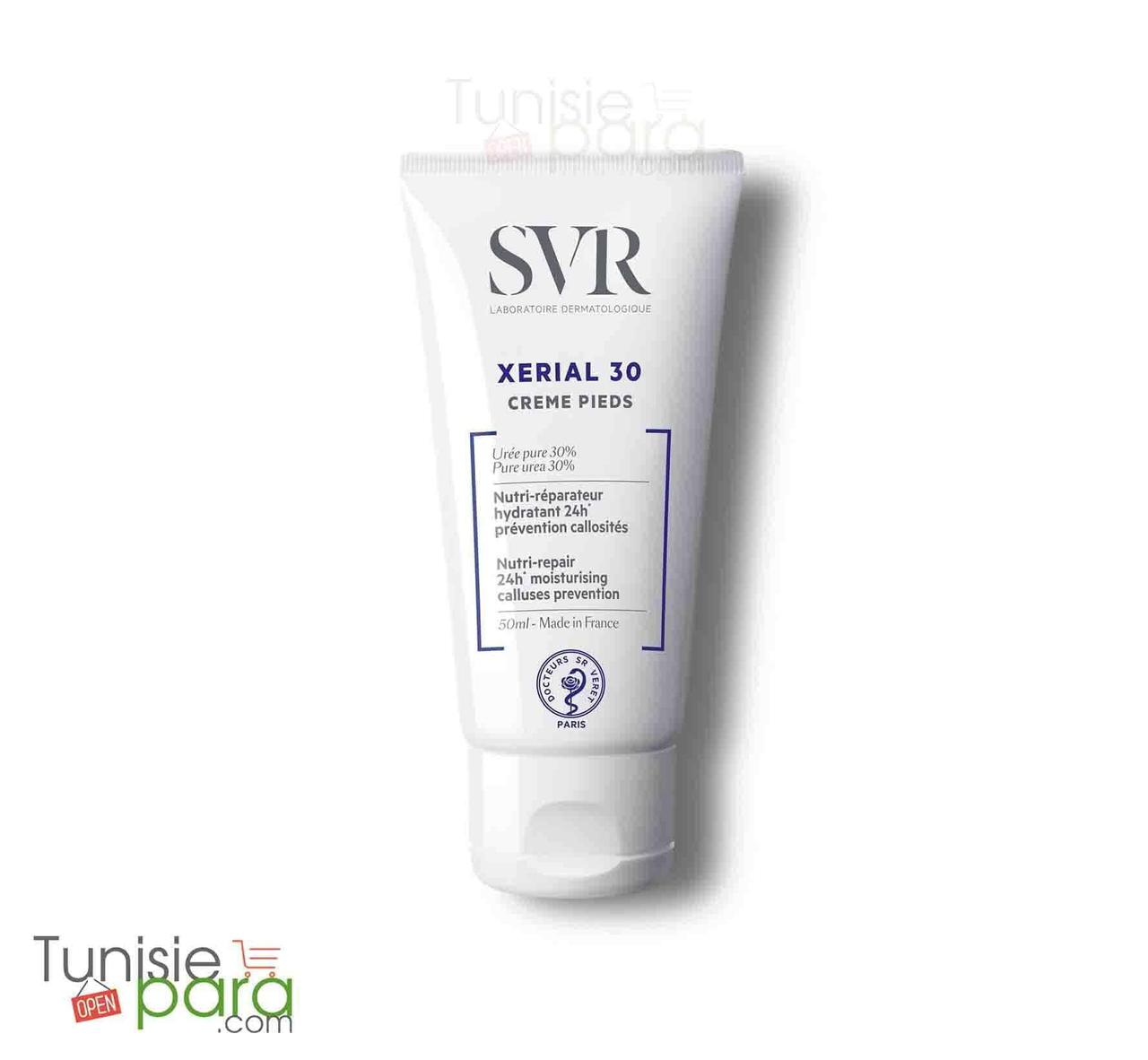SVR XERIAL 30 Crème Pieds Nutri-réparateur hydratant 24h prévention callosités