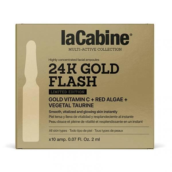 Cabine Ampoules 24K Flash Édition Limitée 10×