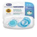 Chicco Physio Air Sucette 2 Pièces BLEU 0-6 M