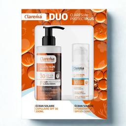 CLARENIA COFFRET SOLAIRE DUO ÉCRAN HYDRATANT INVISIBLE SPF50+ ÉCRAN CAPILAIRE
