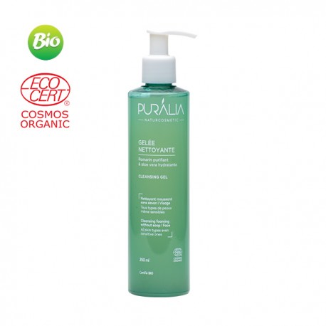 Gelée Nettoyante Visage Certifiée BIO, Puralia