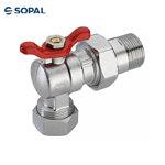 VANNE COUDE VISSER 1" M DN20 SOPAL