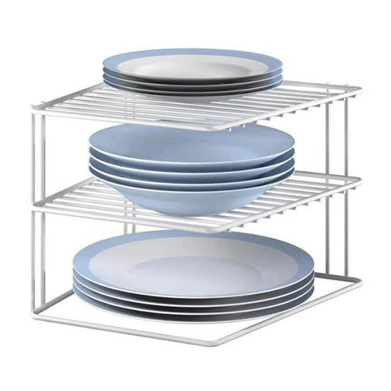 Etagère D’angle A 2 Niveaux METALTEX