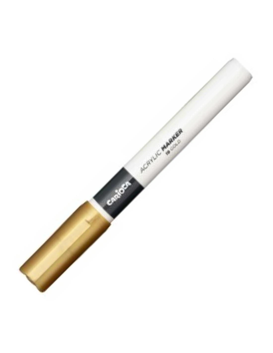 Acrylique Marqueur 2mm, Doré Carioca Plus