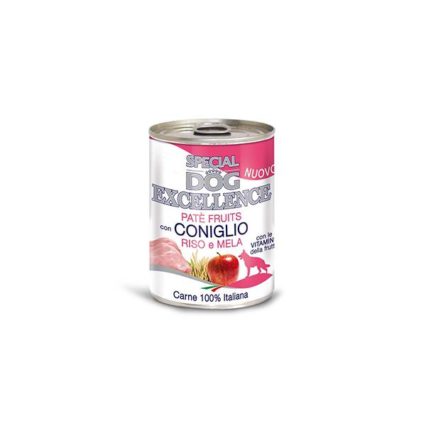 DOC EXCELLENCE PATE LAPIN RIZ POMMES POUR CHIENS 400 GR