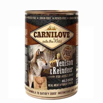 CARNILOVE PATE VENAISON REINE POUR CHIENS 400 GR