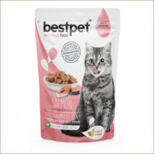 Bestpet Pochon Adult stérilisé Saumon 85gr