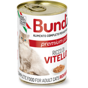 BUNDI Paté pour Chat Adulte au veau