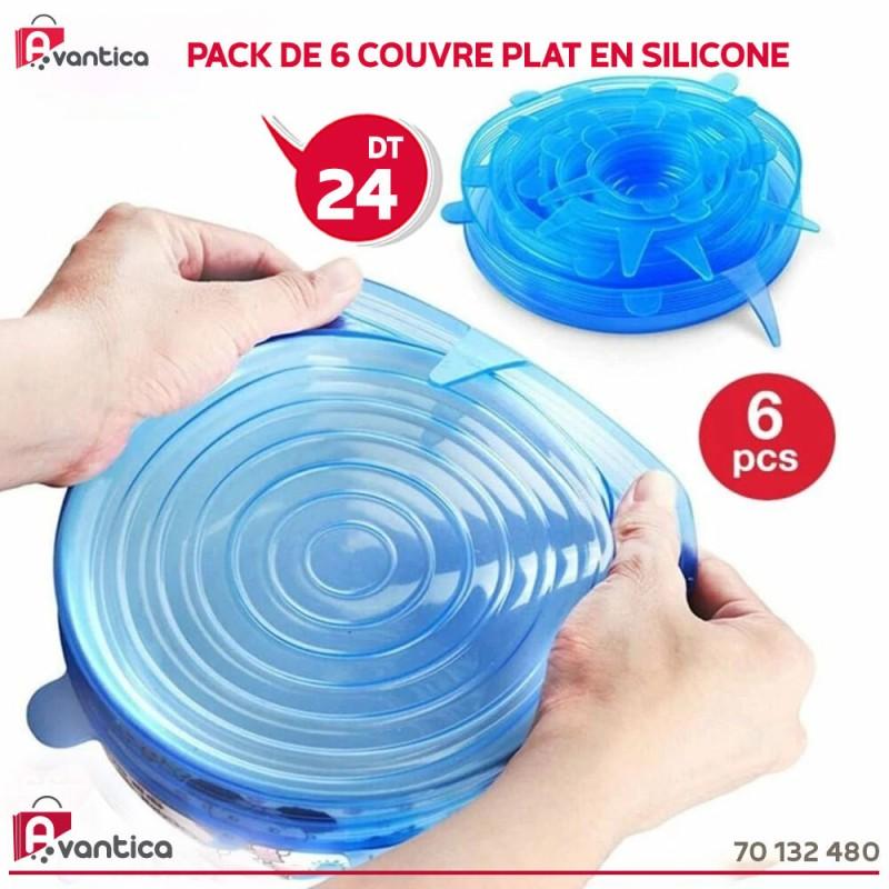 couvre plat en silicone