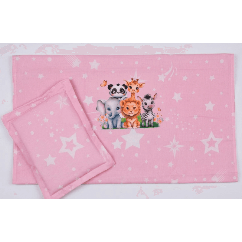 DRAP+COUSSIN BEBE ANIMEAU