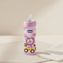 Chicco Biberon Rose Décor Lion En Verre