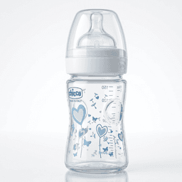 Chicco Biberon En Verre Tétine Silicone Douce