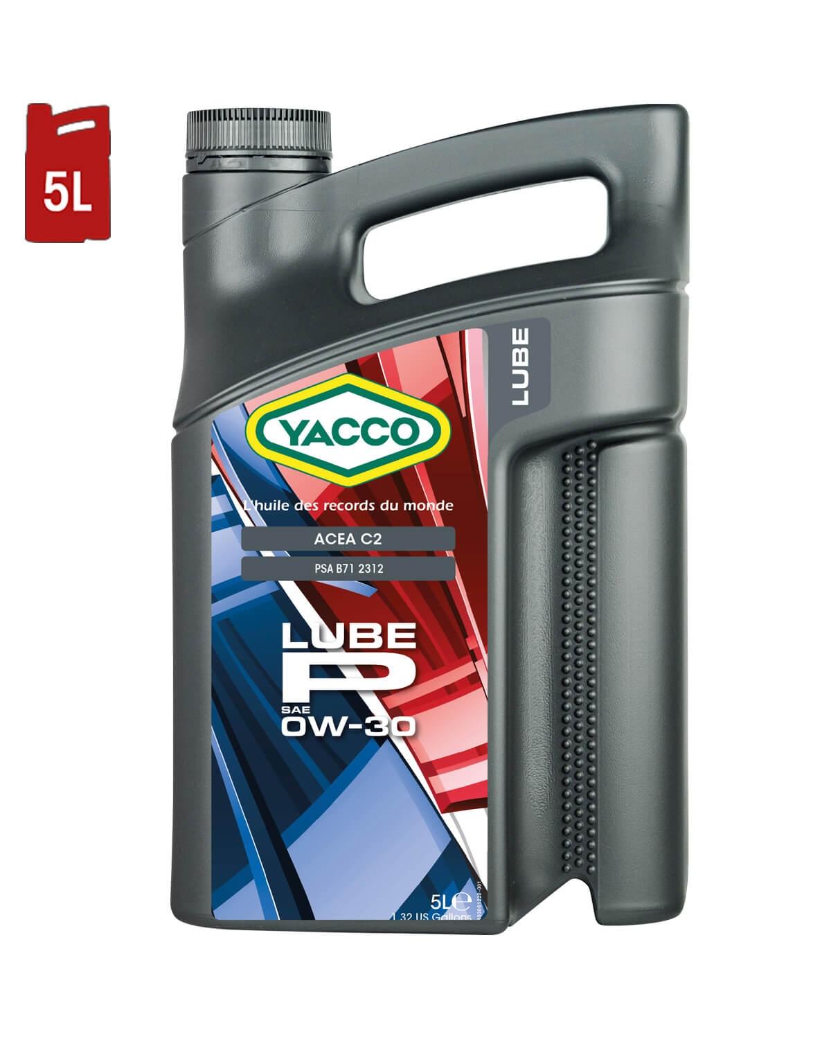 Moteur YACCO LUBE P 0W30 C2 Bidon 5L