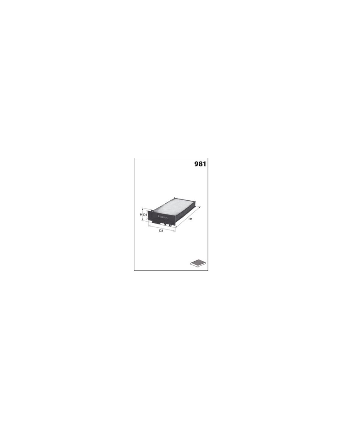 Habitacle Filtre HB453 MISFAT