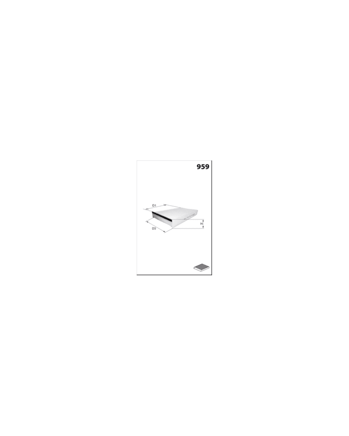 Habitacle Filtre HB253CA MISFAT