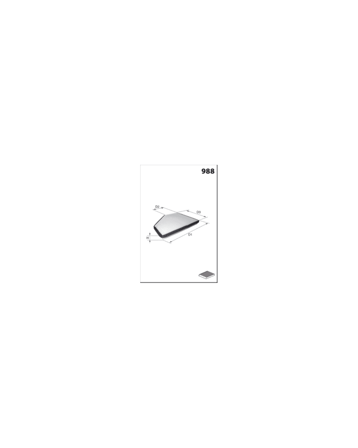 Habitacle Filtre HB280CA MISFAT
