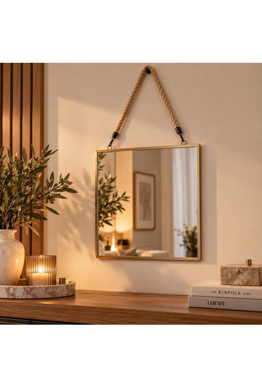 Carré Miroir En Métal