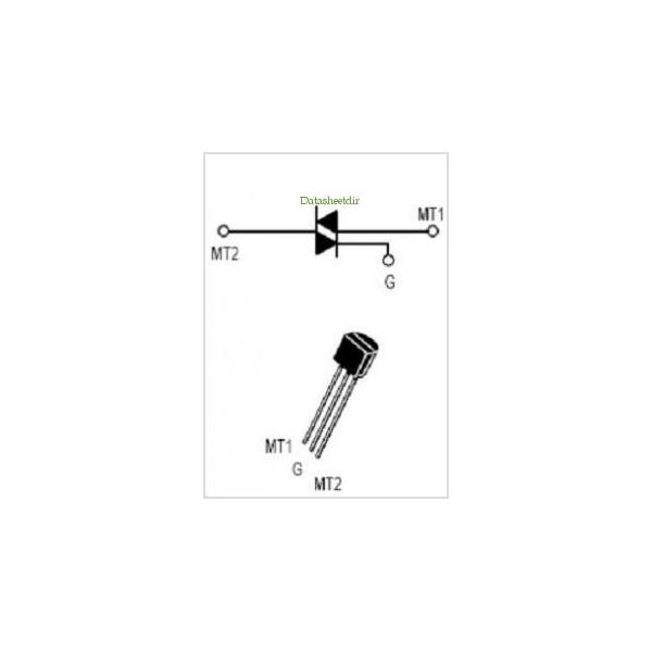 MAC 97A8, TRIACS 600V 0.6A RMS 200THRU 600V