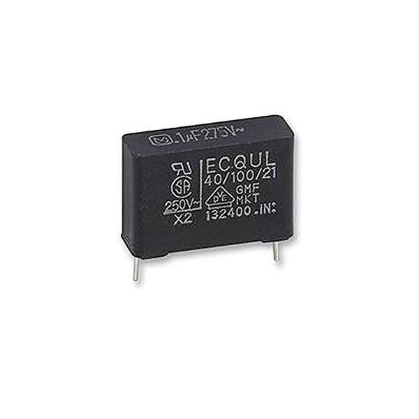 Condensateur 1uF 275V 2% 25x22x12mm MPET X2 ECQ-U2A105MLA