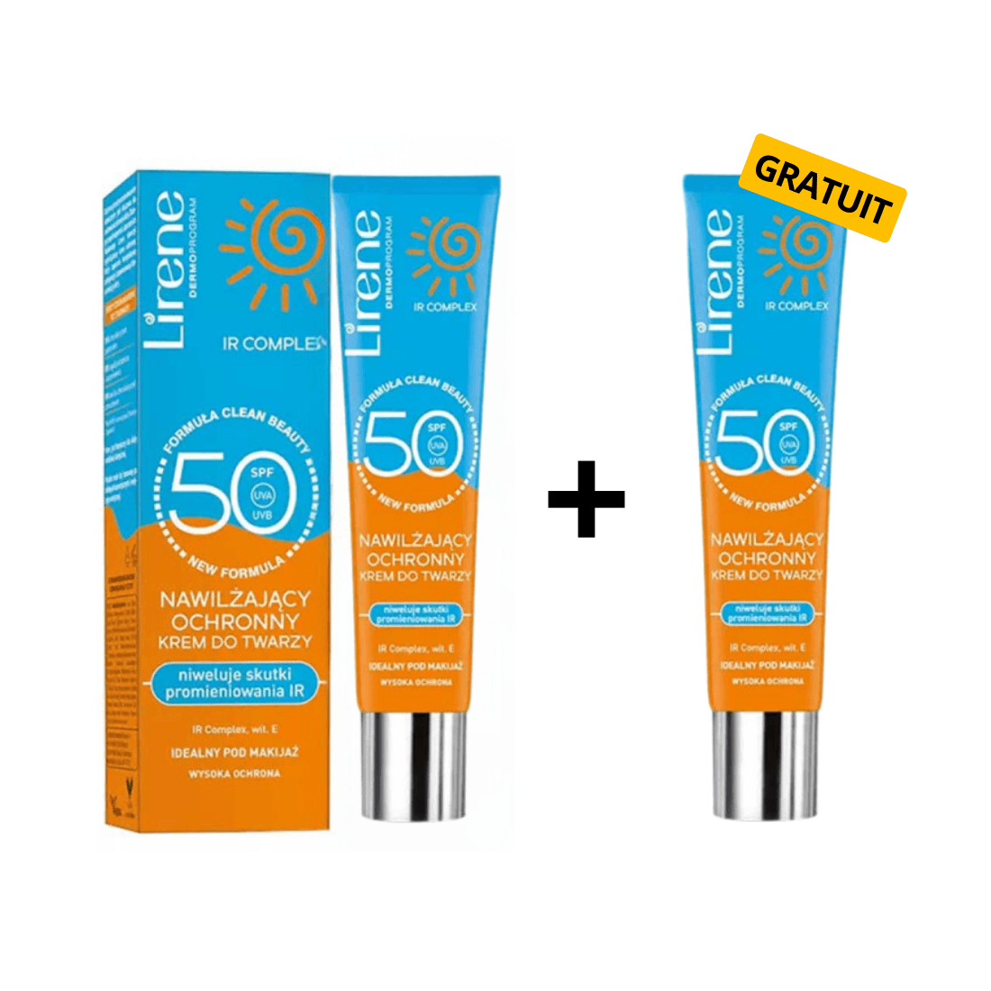 LIRENE SOLAIRE HYDRATANTE SPF50+ + 2EME