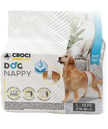 COUCHE POUR CHIEN MALE XL 12 PCS