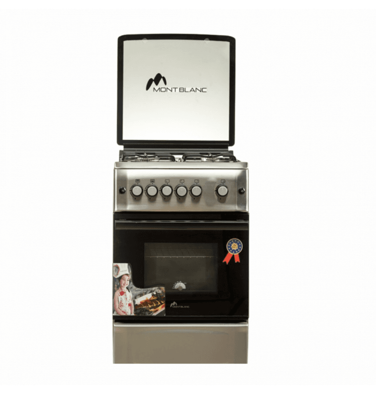 Mont Blanc Cuisiniere a gaz 4 feux rex 60x60 inox