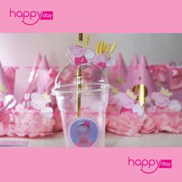 Gobelets + Pailles Peppa Pig