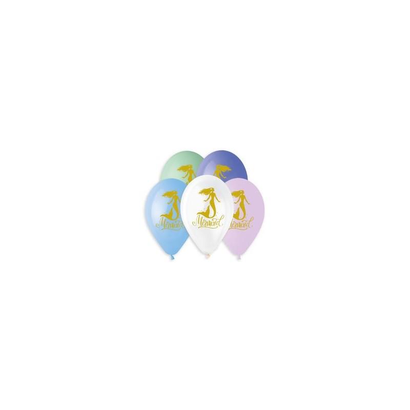 BALLONS DORE SIRÈNE 323689