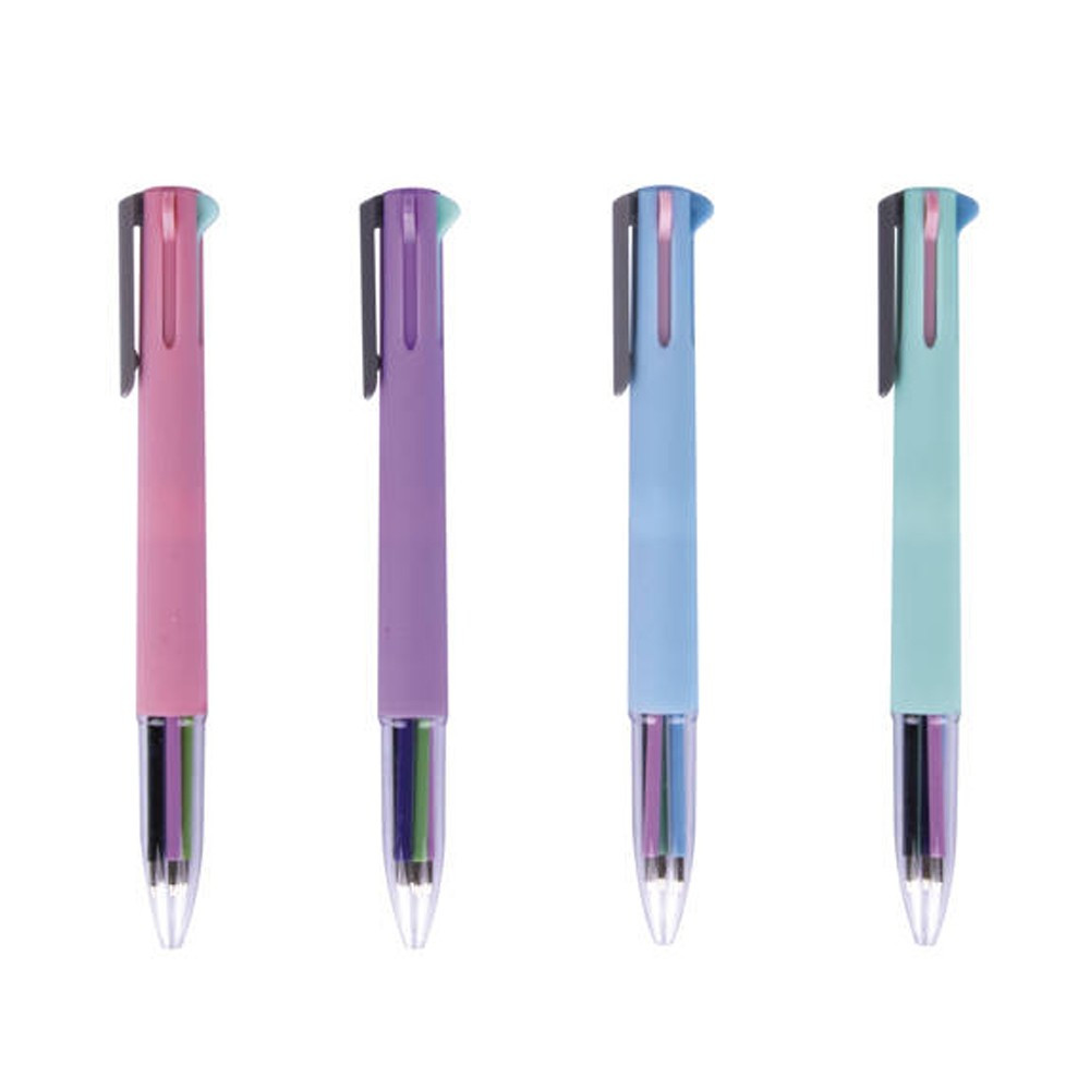 Stylo 5 couleurs pastel coloris aléatoire