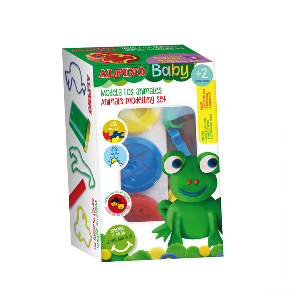 Figurines d'animaux. Pâte à modeler pour bébé Alpino Baby