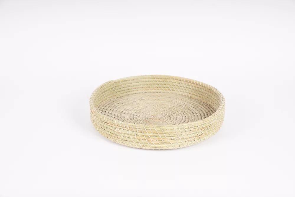 Corbeille en halfa naturelle