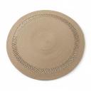 Tapis Tressé en Fibres Naturelles Style Bohème Chic