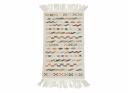 Tapis Artisanal en Laine à Motifs Géométriques Colorés