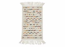 Berbère Tapis Artisanal en Laine à Motifs Géométriques Colorés