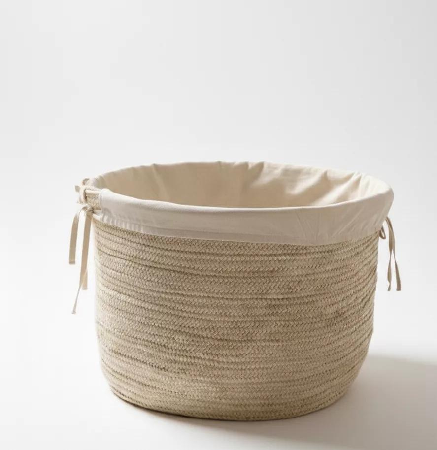 Rond Panier Tressé en Fibres Naturelles