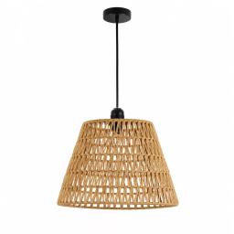Suspension conique en fibres naturelles Style bohème chic