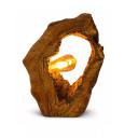 Lampe en Bois d’Olivier Pièce Unique Sculptée à la Main