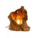 Lampe en Bois d’Olivier Pièce Unique Lumineuse Naturelle “Oliva Glow”