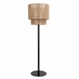 Lampadaire en fil de jute métal H 140 cm Style moderne & bohème